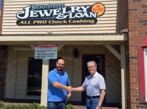 Glenn Taylor (left) is the owner Broad Street Jewlery and Loan, which is this week&#039;s Local Business Spotlight.