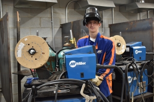 Richmond Senior student Michael DeMay chose the welding pathway through the school&#039;s Career and Technical Education program.