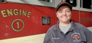 Heather Bellamy was recently hired as the Rockingham Fire Department&#039;s first full-time female firefighter.