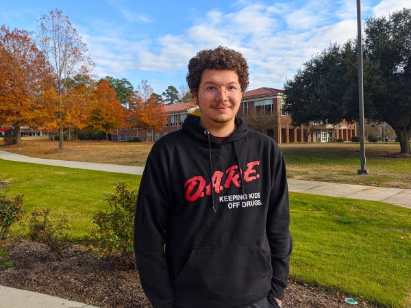 Richmond Community College student Zayd Amin is enrolled in the Computer Integrated Machining program, which will prepare him for a lifelong career as a machinist.  