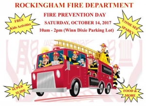 Rockingham Fire Department will host its annual Fire Prevention Day on Saturday, Oct. 14, 2017.