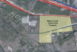 CSX Transportation has requested the rezoning of 160 acres of its property on Marks Creek Church Road to heavy industrial, like the rest of its properties.