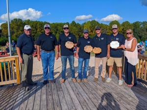 Southern Builders took home the first place trophy for the 4th Annual Classic Clay Shoot and Flurry Tournament hosted by Richmond Community College’s Foundation. Second place went to the team from White Rabbit Catering and third place to the team from Richmond County Economic Development. Not all team members are pictured.