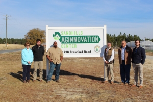 Pictured, from left: Cathy Page, Pee Dee Electric’s vice president of Member Services; Justin Dawkins, Richmond County Commissioners vice chairman; Davon Goodwin, Sandhills AGInnovation manager; Bryan Land, Richmond County manager; David Clark, God’s Community Garden manager; Jordan Hildreth, Pee Dee Electric’s manager of Finance and Administration.