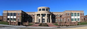 James A. Thomas Hall, home of UNCP&#039;s Thomas School of Business.