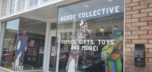 Nerdy Collective features comic books and related merchandise as well as a &quot;Game Cave.&quot;