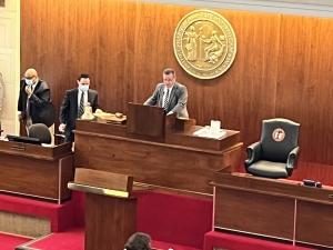 House Speaker Tim Moore presiding over a session.
