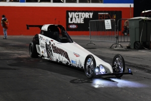 C.J. Jenkins, 14, of Jamestown, won the main event in the fourth annual Holiday Jr. Jam at Rockingham Dragway.