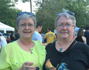 Marlene Thomas (right) pictured with twin sister Darlene Reeves.