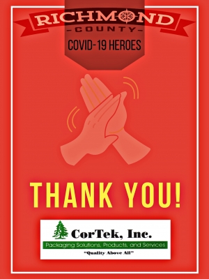 Richmond County COVID-19 Heroes: CorTek donates cartons to food banks, provides to other local companies