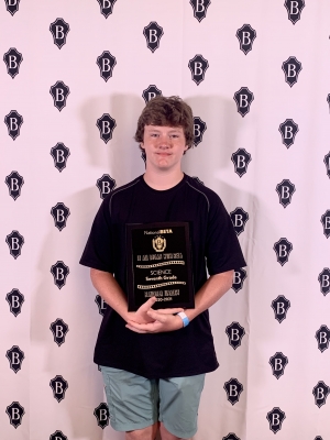 Rising eighth-grader Tristan Bullard was a finalist in the Science category at the National Junior Beta Convention.