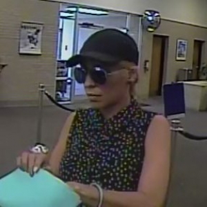 Circe Baez is accused of robbing four banks in three states within seven days.