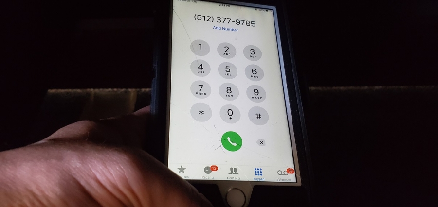 The number on the phone screen above has been reported on several online forums in relation to Social Security scams.