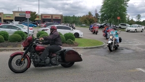 Riders from at least four local motorcycle and riding clubs head out on a ride Saturday afternoon to benefit the Andy&#039;s Foundation. See video of all the bikes taking off on the RO&#039;s Facebook page.