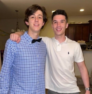 Chase Fraley (left) with his brother Trace.