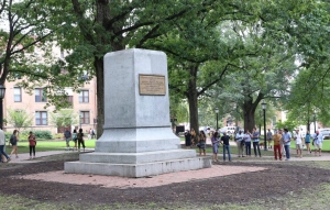 Silent Sam&#039; was removed from his pedestal in August 2018 at the UNC-Chapel Hill campus.