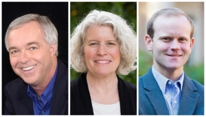 From left: Ken Paulson, Free Speech Center; Frayda Bluestein, UNC School of Government; Brooks Fuller, N.C. Open Government Coalition
