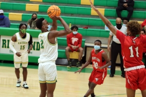 The Raiders&#039; Paul McNeil scored a game high 28 points during Friday night&#039;s game against Seventy-First.